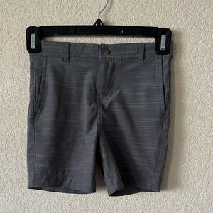 Hanna Andersson Charcoal boys Flat Front Shorts